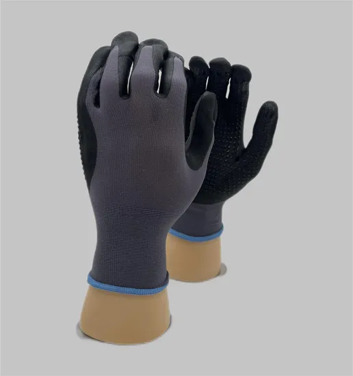 13G Polyester Liner Super Thin Wear Resistance Non Slip Nitrile Work Glove 