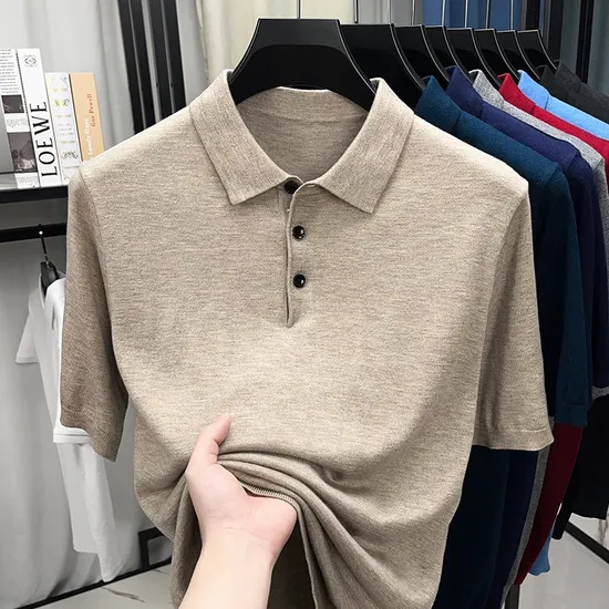 Designer Clothes Custom Knitwear Sweater Men′ S Polo Collar Clothing Plain Knitted Jersey Pullover Man Sweater 