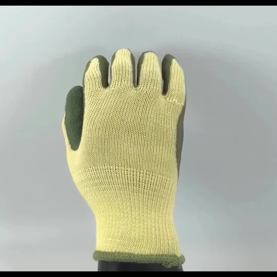 Nmsafety 10g Grey Polyester Palm Coated Rubber Gloves 